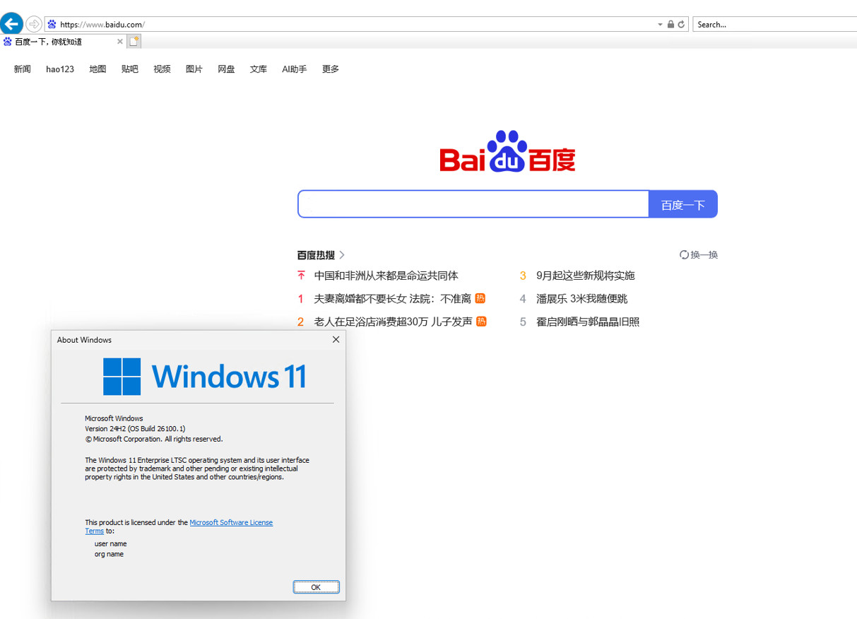 Windows 11 24H2 完美开启 Internet Explorer